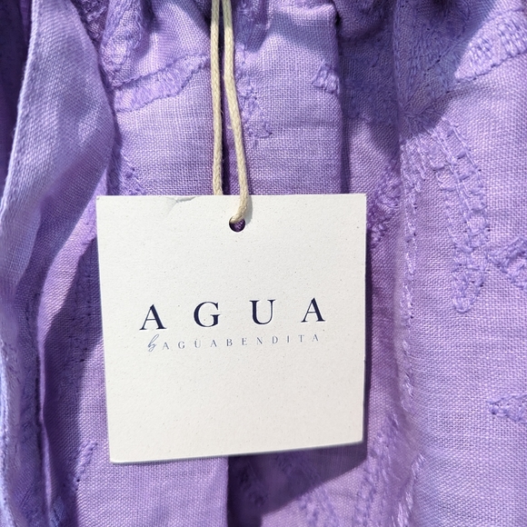 Agua by Agua BenditaCienfuegos La Fania Lila Minidress - Picture 8 of 8